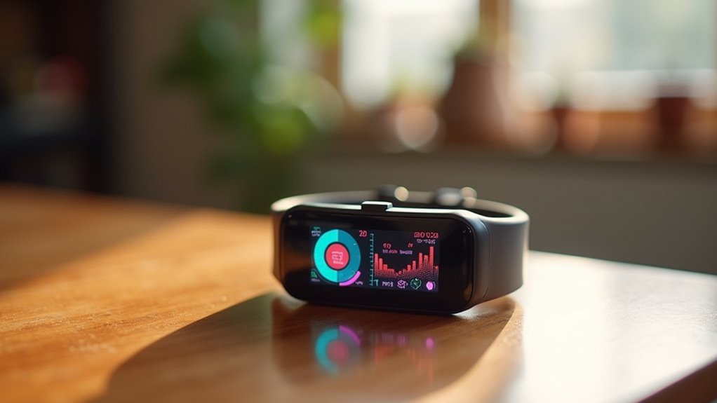 fitness tracker screen size