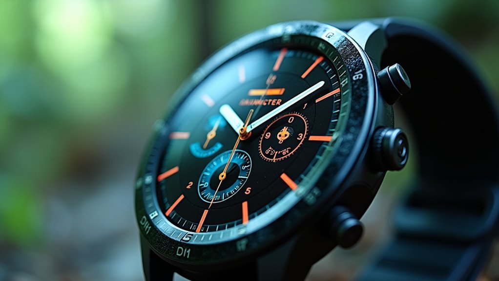 high density sports watch display