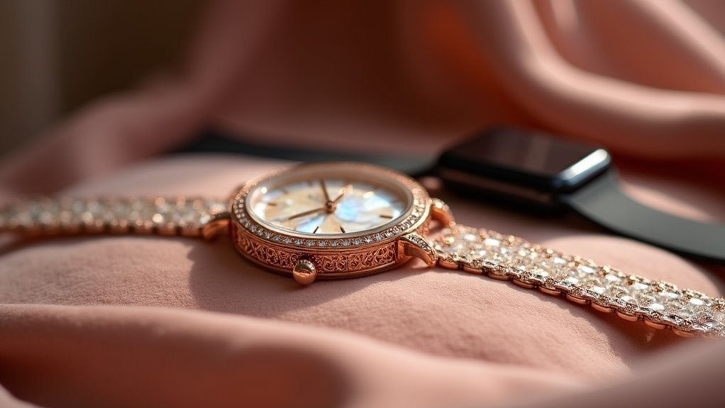luxurious materials in timepieces
