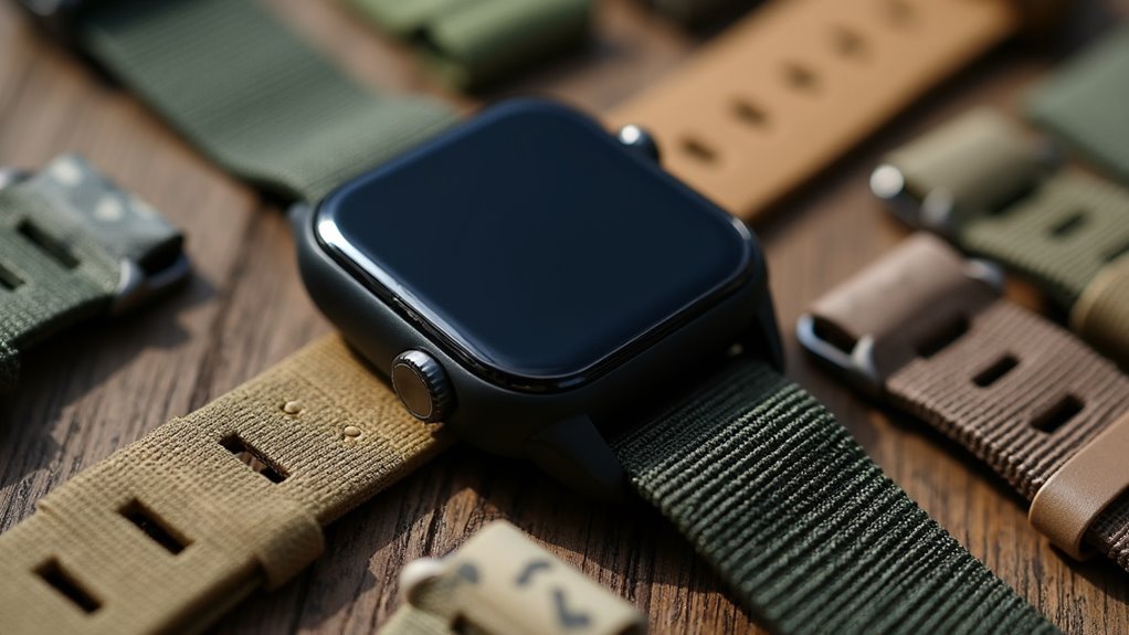 military smartwatch band selection
