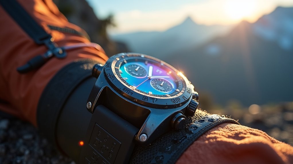 transflective display watch guide